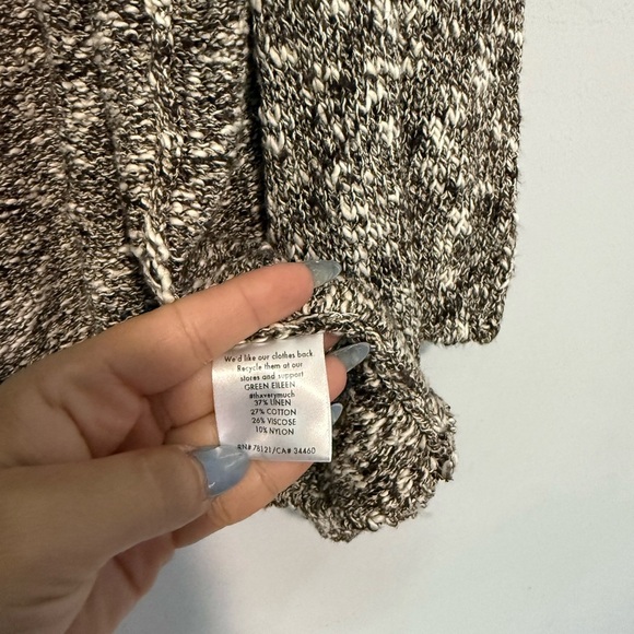 Eileen Fisher  Open Cardigan Linen  Blend Knit Size 3X Plus 3/4 Sleeve Thick - Picture 3 of 4